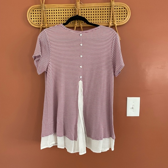 Mauve Striped Tunic - Picture 3 of 5